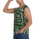 thumbnail image 3 of Fotbe Green Snakeskin Men's Camiseta sin Mangas Estampada para Hombres, Playera Casual para Gimnasio, Entrenamiento, Playa-3X-Large, 3 of 7