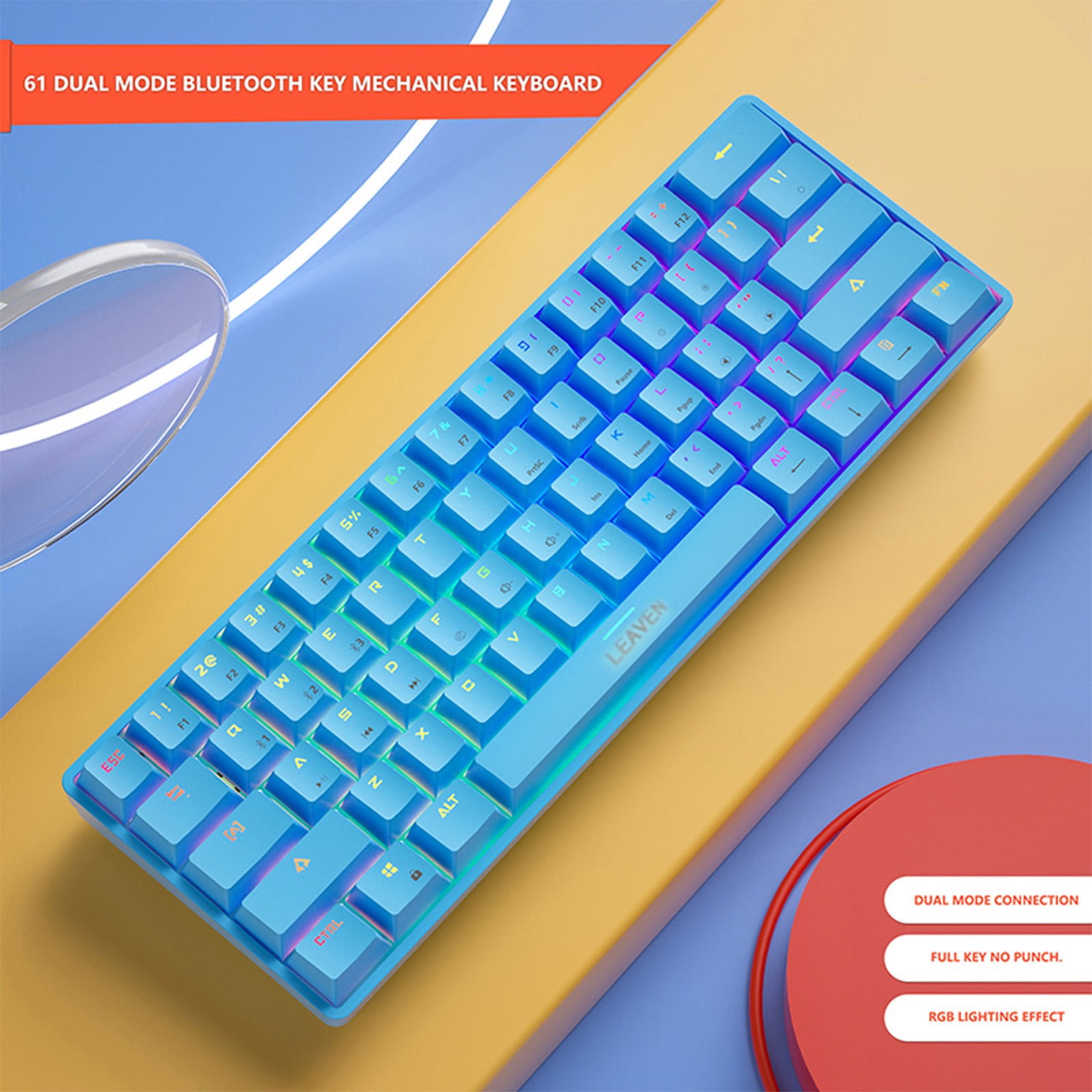 Голубая клавиатура. Синяя клавиатура. Blue Switch Keyboard. Синяя клавиатура с диском.