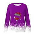 thumbnail image 5 of Kcodviy Chandail en Molleton Décontracté de Noël pour Femmes, Col Rond, Grande Taille, Manches Longues, Ample, 5 of 5