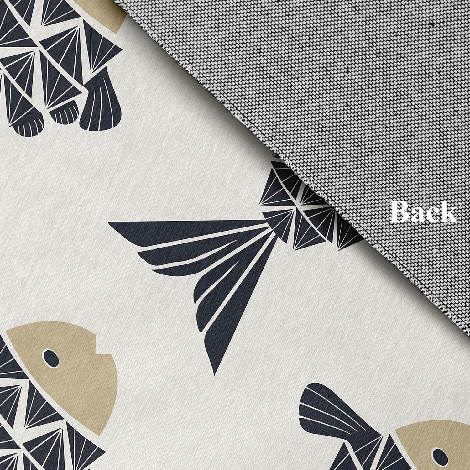 Simply Daisy 4' x 6' Fish Tales Nautical Chenille Rug, Taupe