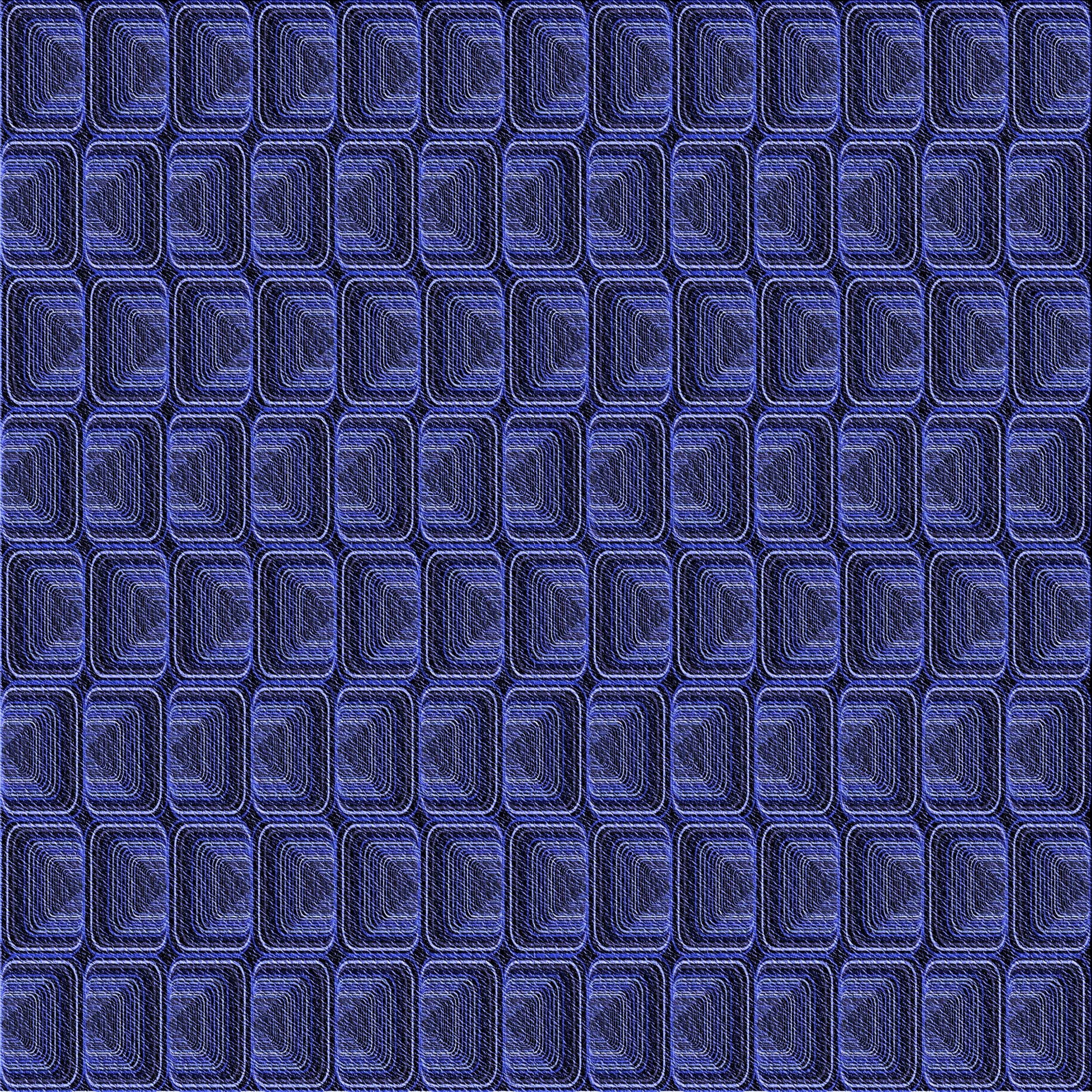 Ahgly Company Indoor Square Patterned Royal Blue Area Rugs, 6' Square ...