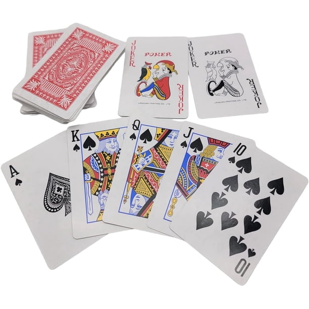 Economy Playing Cards 6 Decks (3 Red and Blue 3 Decks) 2.3/8