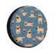 thumbnail image 1 of Fotbe French Bulldog Yoga Funda de Llanta de Repuesto con Estampado, Engrosada, Ajuste Universal para Jeep, Remolque, RV, SUV, Camión-16 inch, 1 of 6