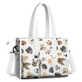 thumbnail image 2 of Teacher Tote Bag,Cartoon Dog Teacher Utility Tote Bag,Large Work Tote Bags for Women with Multiple Pockets,Top Zipper Closure,13.8x10.6x6.7 Inch, 2 of 5