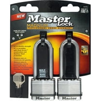 Master Lock 1-9/16" H x 11/16" W x 1-3/4" L Laminated Steel Dual Ball Bearing Locking Padlock
