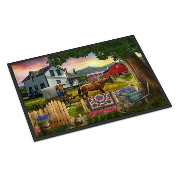 24 x 36 in. Headed Home for Dinner Farm Indoor or Outdoor Mat