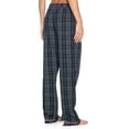 thumbnail image 6 of Ashford & Brooks Women's Woven Short Sleeve Shirt and Pajama Pants Set, Black/Grey/White, XXL, 6 of 6