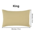 thumbnail image 7 of PiccoCasa 4 Packs Microfiber Pillowcases No Zipper, Pillow Covers King Light tan, 7 of 7