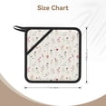 thumbnail image 3 of Sikiie Wildflower Watercolor Pot Holders Kitchen Insulation Mats Heat Resistant Pot-Holder Oven Anti-Scald Pads for Cooking Baking, 7.1*7.1inch, 3 of 8