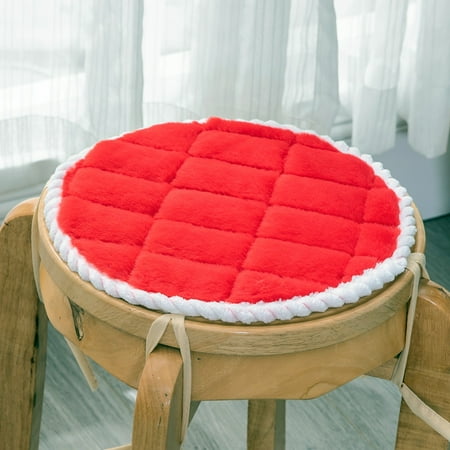 

Zhuge Cushion Garden Terrace Home Kitchen Office Thick Comfortable Cushion 11.81*11.81inch (Red)