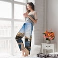 thumbnail image 6 of Picia Lighthouse Womens Soft Woven Cotton Elastic Waistband Sleep Pajama Pant Lounge Sleep Pant With Pockets And Drawstring-Medium, 6 of 9