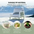 thumbnail image 2 of WestinTrends Playa Modern Outdoor Polypropylene Resin Right Arm Facing Deep Seating Sectional Chair, Green, 2 of 15
