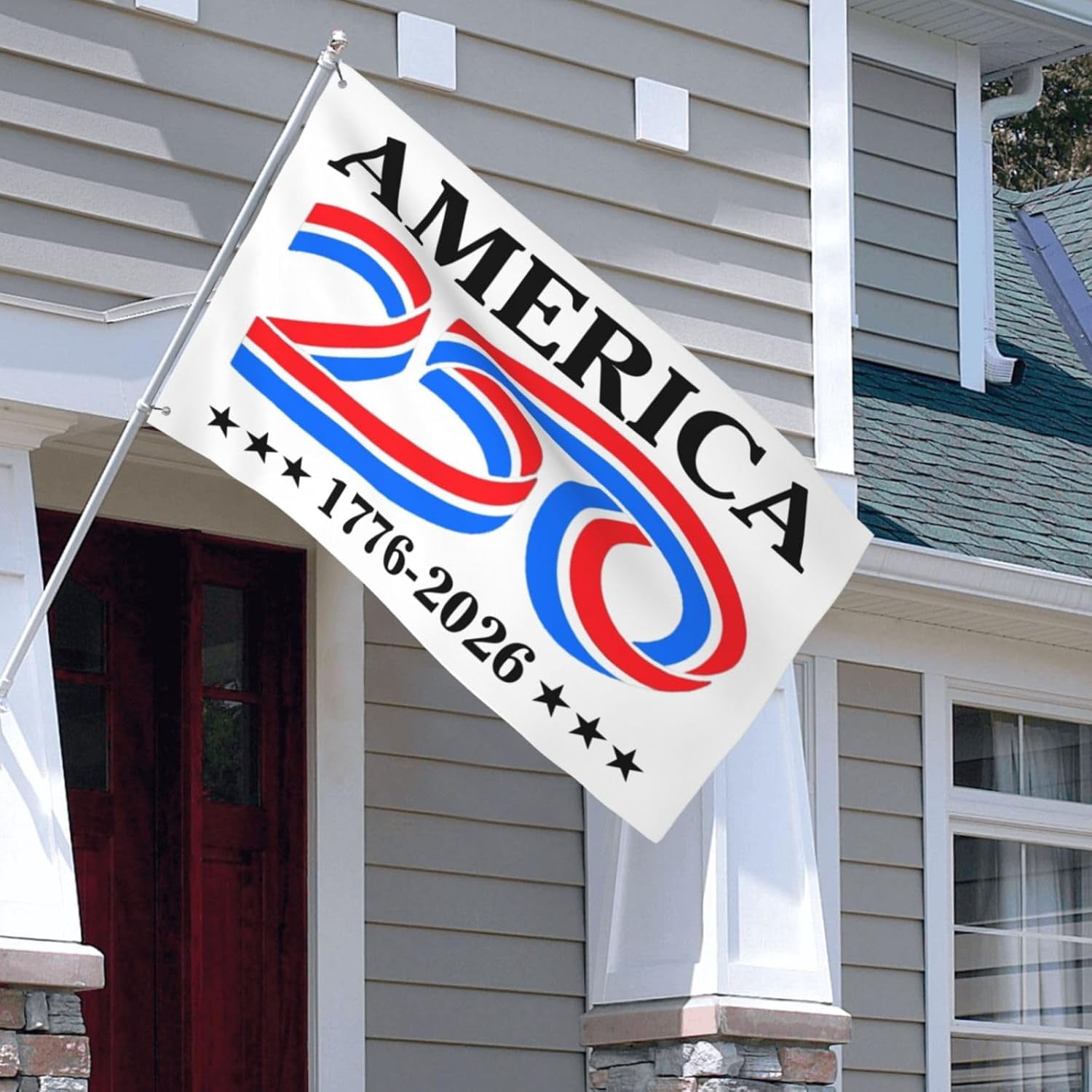 America 250th Birthday 250 Years Usa 1776 2026 Flag 4x6 Banner for Outside Inside