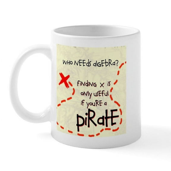 CafePress - Who Needs Algebra Mug - 11 oz Ceramic Mug - Novelty Coffee Tea Cup