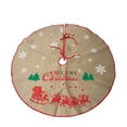 thumbnail image 1 of Falda de árbol de Navidad Lino Base de árbol de Navidad Decoración Delantal Envoltura (120 CM), 1 of 8