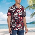 thumbnail image 4 of Men's Funky Hawaiian Shirt Short Sleeve Button Down Shirts Beach Party Holiday, 4 of 8