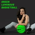 thumbnail image 5 of Basketball Glow in The Dark, Cool Glowing Luminous Leather Basketball Indoor Outdoor Size 7/6/5 for Men, Women, Teenager (with Pump), 5 of 7