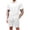 White, variant on SOOMLON Summer Outfits for Men Big and Tall Button Down Waffle Shirts Short Sleeve Outfits Vacation 2 Piece Sets
