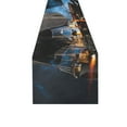 thumbnail image 2 of BSDHOME Modèle Bateau Pirate avec Chemin de Table Brouillard et Eau 16x72 Pouces, 2 of 4