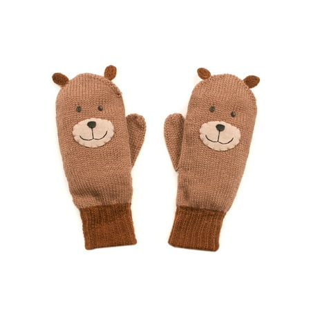 Kidorable Kids Toddler Cold Weather Medium Bear Mittens