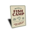 thumbnail image 3 of Fish Camp Welcome Novelty Decor, Metal Wall Sign - 10x14 Inches, 3 of 4