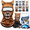 #E, variant on 3D Animal Face Ski Balaclava, Breathable 100% Polyester Quick Dry Mask with 3D Ears for Adult Winter Cycling Festivals and Under Helmet Wear