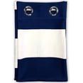 thumbnail image 3 of Driftaway Mia Stripe Room Darkening Grommet Unlined Window Curtains, Set Of Two Panels, Each 52"X63" (Navy), 3 of 7