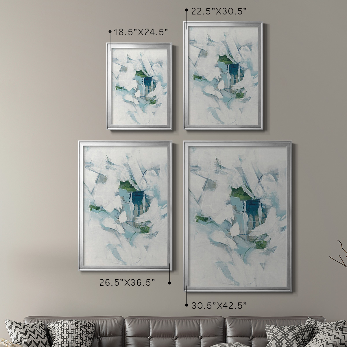Ice Cavern III Premium Framed Print, in Gold, Black, or Silver - Ready to Hang