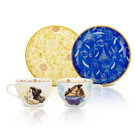 Disney Beauty and the Beast Chip Girl in the Castle Foil Ceramic Teacup and Saucer 12 Ounces Walmart