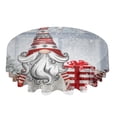thumbnail image 3 of Christmas Pine Needles Skates Wood Grain Round Tablecloth Waterproof Wedding Decor Table Cover Christmas Decorative Tablecloth, 3 of 6