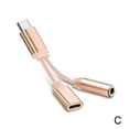 thumbnail image 1 of USB-C TypeC To 3.5mm Aux Audio Charging Cable Adapter Splitter Headphone Jack D5R2, 1 of 6