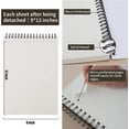 thumbnail image 5 of 9 x 12 inches Sketch Book, Top Spiral Bound Sketch Pad, 1 Pack 100-Sheets (68lb/100gsm), Acid Free Art Sketchbook Artistic Drawing Painting Writing Paper for Kids Adults Beginners Artists, 5 of 15
