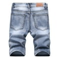 thumbnail image 3 of Hvyesh Men's Distressed Jean Shorts Casual Ripped Summer Plus Size Denim Short Pants with Pockets, 3 of 8