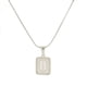 thumbnail image 4 of Collar con cadena de letras de hueso de serpiente de moda de nicho de estilo europeo y americano, colgante de letras de arena de acero de titanio para mujer, joyería, 4 of 4