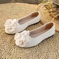 thumbnail image 6 of Miluxas Women Flower Flats Comfort Pointed Toe Dress Shoes White 9.5(43), 6 of 9