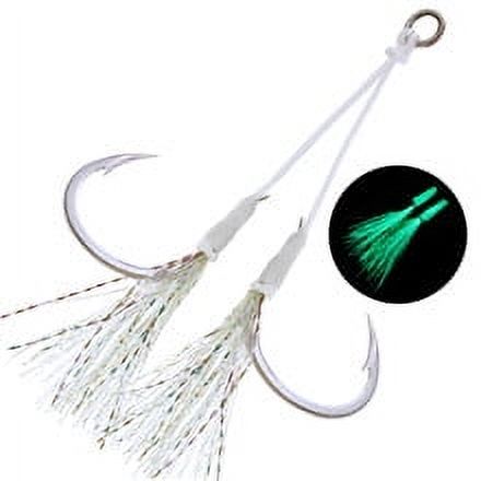 OCEAN CAT Slow Fall Pitch Fishing Lures Sinking Lead Metal Flat Jigs Jigging Baits with Hook for Saltwater Fishing