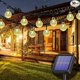 thumbnail image 1 of Cadena de luces solares (luz blanca cálida), 7 m, 50 LED, resistente al agua, 8 modos, luces solares para jardín, patio, porche y decoración de fiestas de bodas, 1 of 4