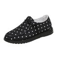 thumbnail image 3 of EKVAHL Womens Polka Dot Leopard Print Lace Up Rounde Toe Loafers, Soft Faux Suede Lightweight Casual Boat Shoes, Slip Resistant Comfortable Flat Walking Shoes, 3 of 6