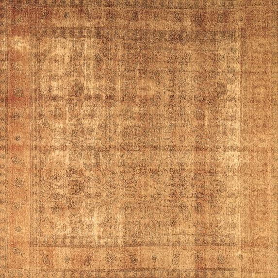 Ahgly Company Indoor Square Persian Brown Traditional Area Rugs, 5' Square