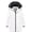 White, variant on Girl's Heavyweight Long Winter Coats Fleece Lined Snow Jackets For Girls Water Resistant Soft Warm Parka Pink&Ombre 4-5