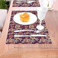 thumbnail image 5 of YFYANG Washable Heat-Resistant Placemats, 70% PVC/30% Polyester, Vintage Rose Pattern Kitchen Table Mat, 12" x 18" 1 Pcs, 5 of 6