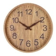 thumbnail image 2 of Reloj de pared perfecl Madera natural 12 pulgadas, 2 of 8