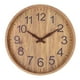thumbnail image 2 of Reloj de Pared Nórdico Minimalista de Madera de 12 ", Alimentado Por Batería, Sin Tictac, Minimalista, Redondo, para Decoración de Pasillo Y Dormitori , Madera natural Macarena Reloj de pared, 2 of 8