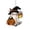 D, variant on Aximioll Halloween Creepy Reading Ghost Pendants — 2D Flat Design with Eerie Moon Details, Halloween Decorations for Porch Ceilings, Tree Branches & Entryway Displays for Holiday Parties