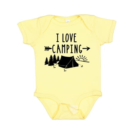 

Inktastic I Love Camping- Tent and Trees Gift Baby Boy or Baby Girl Bodysuit