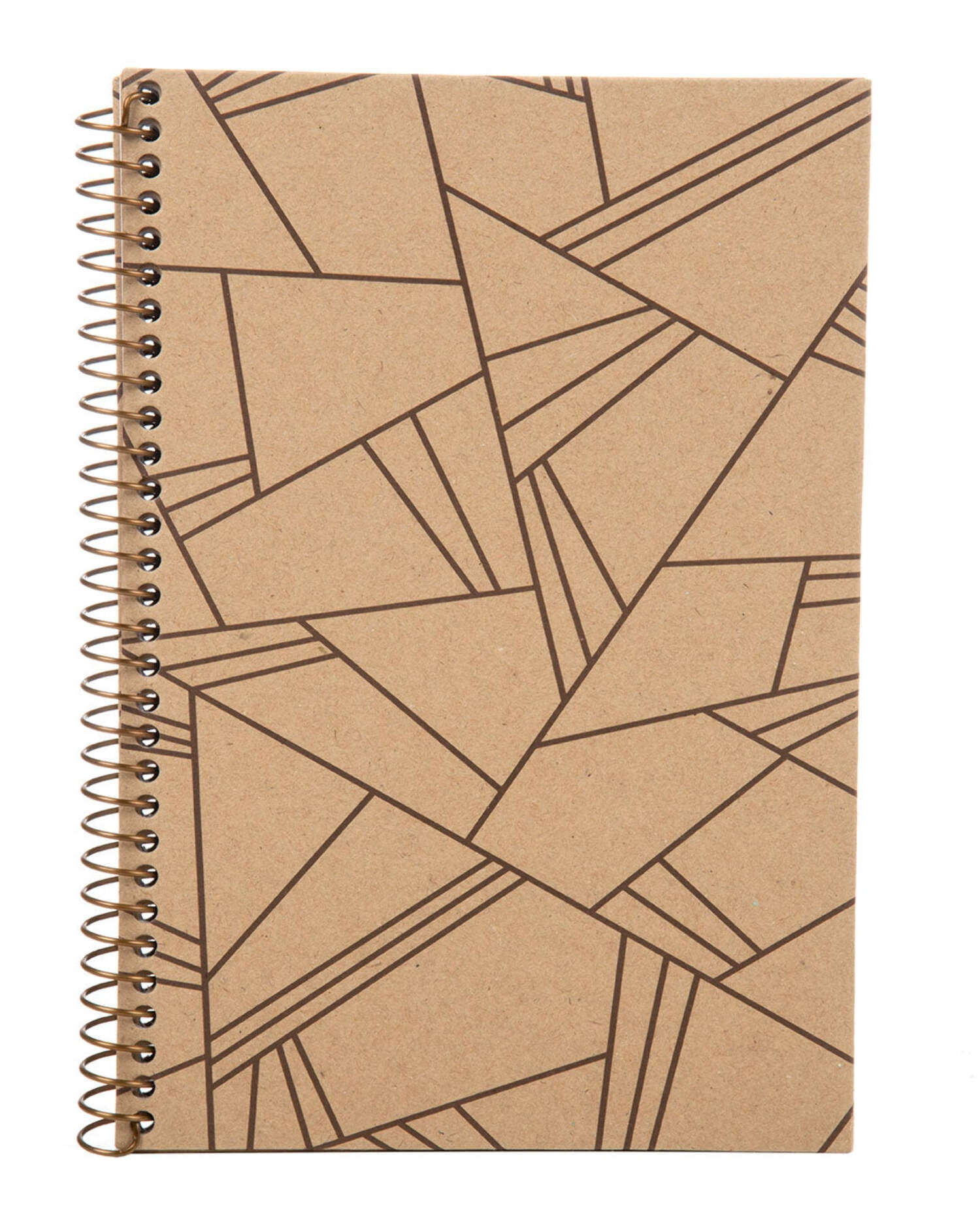 100% Recycled Kraft Junior Notebook (3 Pack) - Designs - 6.5in x 9.5in (07120)