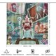 thumbnail image 2 of Juego de 4 cortinas de ducha decorativas para el hogar de Rick & Morty con alfombra antideslizante, tapa de inodoro y tapete de ducha, cortina de ducha impermeable con 12 ganchos, 2 of 8