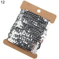 thumbnail image 2 of Dream Lifestyle 15 Styles Spangle,DIY Flat Sequins Trim Spool String,Sequins Ribbon Roll,Metallic Shiny Trim Sewing String for Mermaid Crafts,Embellishments,Costume Accessories(10 Yards), 2 of 8
