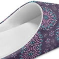 thumbnail image 5 of Uourmeti Bohemian Mandala Non-Slip Bedroom Slippers For Women Cotton Plush Fuzzy Cozy Comfy Lightweight Rubber Sole Indoor House Shoes, 5 of 7