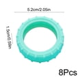 thumbnail image 3 of 8Pcs Luggage Wheel Covers Silicone Suitcase Wheel Protectors For 2-2.4in Wheels Noise Reducing AntiScratch Tire Sleeves Travel Accessories For Checked, 3 of 6